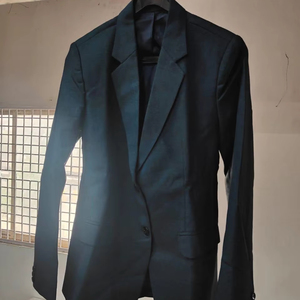 Elegant All-Season Dark-Colored Long Blazer <b>Coat</b> for Men Stylish Men's <b>Coats</b> - Product Image 1