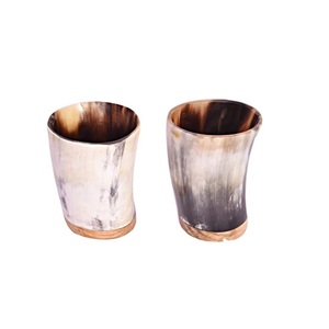 Vente en gros de gobelets courts en corne naturelle-Verres isolés écologiques pour thé chaud, café glacé et cocktails - Product Image 4