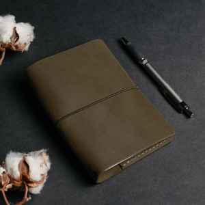 Housse de protection en cuir durable anti-odeur pour carnet A5, étui rechargeable pour journal, idéal pour les réunions et les voyages LNBC-0008 - Product Image 1