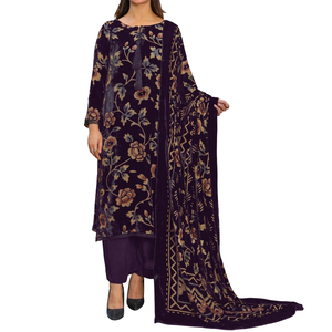 Heavyweight Luxury Velvet <b>Dress</b> Wholesale Traditional Top Selling New Design Fashionable Elegant Bridal Winter Party <b>Reversible</b> - Product Image 4