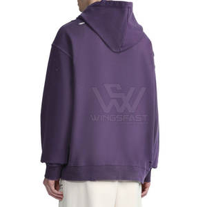 Sudaderas con Capucha de Alta Calidad, Personalizadas, a la Moda, Transpirables, 100% Algodón, Impermeables, con Estilo Desgastado, para Hombre - Product Image 5