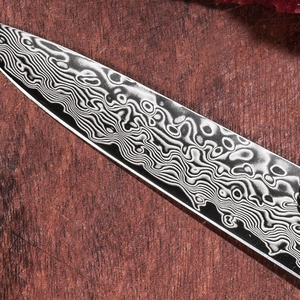 มีดอเนกประสงค์ทำจากเหล็กดามัสกัสขนาด5 "พร้อมด้ามจับไม้ไผ่ - Product Image 3