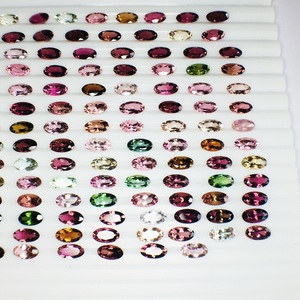 Belle tourmaline naturelle de qualité AAA avec pierre précieuse en vrac au lustre AAA parfaitement calibrée taille 7*5mm pour la fabrication de bijoux - Product Image 4