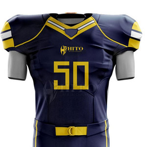 Uniformes de football américain personnalisés prêts pour le jeu avec marque d'équipe Maillots et pantalons de football américain personnalisés pour l'entraînement - Product Image 3