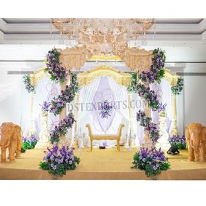 Mandap de mariage Maharani élégant en fibre de bois, style Mayur, pour mariages australiens et sri-lankais, prix abordable, décoration événementielle en Irlande - Product Image 1