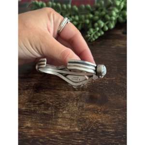 Bobby Johnson White Buffalo & Sterling Silver Cluster Fashion Cuff Bracelet - Product Image 4