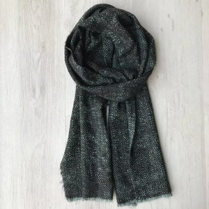 Bufanda de lana de invierno para hombre inspirada en el diseño de patrón geométrico Popular chal acrílico para adultos bufandas y chales tradicionales - Product Image 3