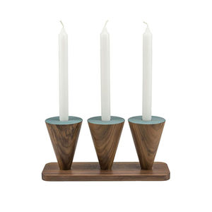 Venta al por mayor decoración de la Mesa del hogar portavelas de madera accesorios de iluminación forma personalizada portavelas de madera y soporte - Product Image 2