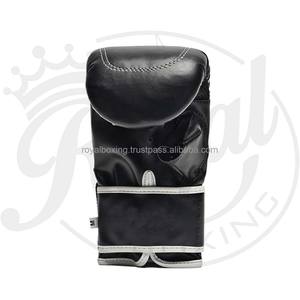 Guantes de combate de MMA de 10 oz vendidos en fábrica profesional, guantes de boxeo de encaje rojo y negro personalizados, Material sintético ligero impreso - Product Image 6