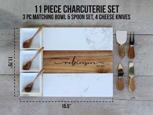 Ensemble de planches à découper en bois de qualité supérieure avec planche à fromage |   Planches à découper de cuisine durables et faciles à nettoyer - Product Image 3