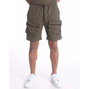 <b>Men's</b> Imperio Shop <b>Bermuda</b> Cargo <b>Shorts</b> in Negro Size S with Zipper Pocket - Product Image 4