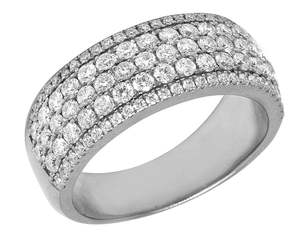 Full Iced Out Wide Band <b>Mens</b> <b>Ring</b> in 10K <b>Gold</b> Lab Grown Diamonds Luxury Hip Hop Wedding Fashion Statement Jewelry - Product Image 1