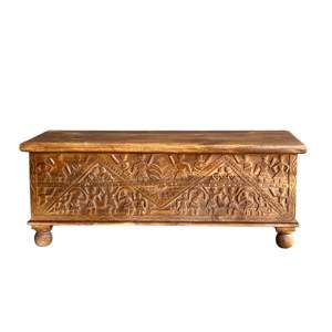Vintage Wood Cabinet for Living Room Decor with Jewelry <b>Box</b> Functionality - Product Image 1