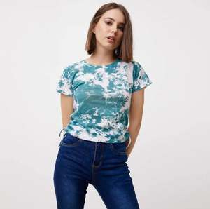 T-shirt d'été décontracté à manches courtes pour femmes col rond Anti-rides Anti-rides Tie Dye Print MS-TS-224 - Product Image 5