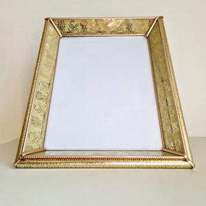 Cadre photo floral en aluminium Cadre photo spécial brillant pour table Cadre photo décoratif mémorable - Product Image 6