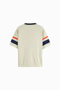 เสื้อยืดสตรีทแวร์สุดฮิต ล้างสีแบบ Acid Wash ผ้าฝ้าย 100% เสื้อยืดสีพื้นสำหรับผู้ชาย สไตล์วินเทจ ทรงบ็อกซี่ ไหล่ตก - Product Image 6