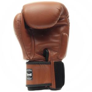 Guantes de boxeo gemelos marrones de gran calidad, venta al por mayor, guantes de boxeo de entrenamiento para adultos de piel de vaca Real personalizados, 2017 - Product Image 5