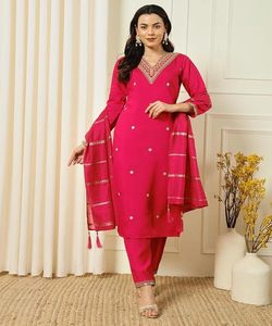 Ensemble haut, bas et dupatta pour fête indienne et pakistanaise, élégant, en coton, dhotis pour femmes, longueur au sol, vêtements de créateur tendance, vente en gros - Product Image 4