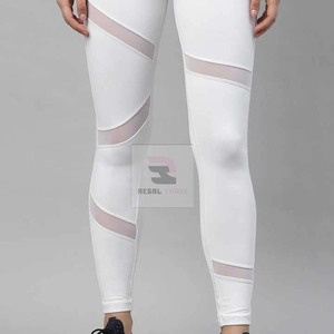 Leggings de mujer con logotipo personalizado Leggings de algodón 100% Talle alto para mujer - Product Image 4