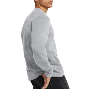 ¡Novedad de 2024! Sudaderas de cuello redondo de gran tamaño personalizadas para hombre, ropa de invierno con patrón sólido, técnica teñida Lisa para uso en otoño - Product Image 4