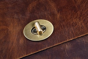 กระเป๋าสะพายหนังทนทานกระเป๋าสะพายไหล่ใส่แล็ปท็อปสำหรับเดินทางเพื่อธุรกิจกระเป๋าหนังแฮนด์เมดแบบเรียบง่าย - Product Image 2