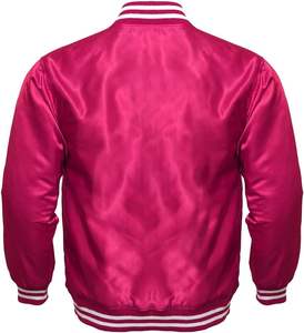 เสื้อแจ็กเก็ตบอมเบอร์ซาตินสำหรับผู้ชายเสื้อแจ็คเก็ตผ้าซาตินมีฮู้ดเสื้อสไตล์ทีมตัวแทนปล่อยไหล่ระบายอากาศได้ดีสำหรับฤดูหนาว - Product Image 5