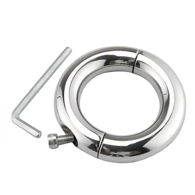 New Stretcher Weight - Stainless Steel Ball Stretcher Man Enhancer Chastity Ring Dildo Ring Testicle Stretch Sex Toy for male