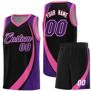 Maillot de basket-ball personnalisé, kits d'entraînement personnalisés, nom et numéro imprimés, uniformes d'équipe, ensemble de basket-ball pour hommes/enfants, impressions complètes - Product Image 5