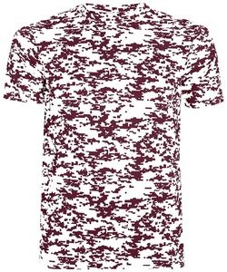 Venta al por mayor de camisetas de cuello redondo para hombre 100% algodón Impresión digital Tallas grandes Caza Camo Knitted Fitness Crew Camisetas - Product Image 5