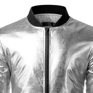 Blouson aviateur à capuche en laine/polyester coupe ajustée sur mesure pour hommes fermeture à glissière taille élastique logo avant couleurs personnalisées - Product Image 5