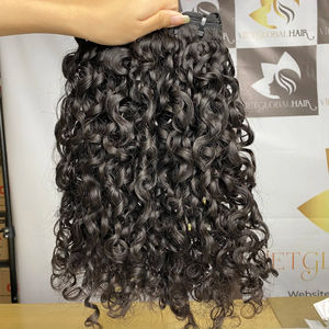 100% cheveux humains bruts birmans bouclés trame extensions de cheveux meilleur prix d'usine qualité supérieure - Product Image 1