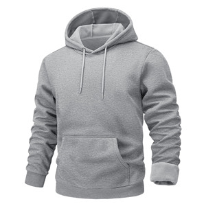 Streetwear d'hiver de qualité supérieure Sweats à capuche tricotés et unis Vestes de survêtement avec logo personnalisé 350GSM Sweat à capuche surdimensionné coloré en coton polaire - Product Image 1