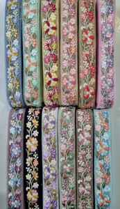 เครื่องปักริบบิ้นและผ้าลูกไม้ในดีไซน์ต่างๆและมีหลายสีสำหรับชุดแต่งงานสีพาสเทลอ่อน - Product Image 4