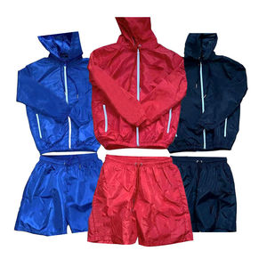 Survêtement coupe-vent respirant pour homme Ensemble court Baggy Loose Fit Sweatsuit Technique imprimée à épaules tombantes pour la saison hivernale - Product Image 6