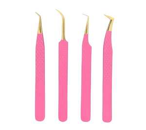 ชุดแหนบต่อขนตาไฟเบอร์45 90องศาฉลากตามสั่ง - Product Image 1