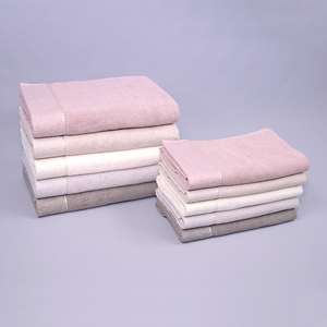 Ensemble de serviettes de bain en coton Grilyaj, légères, tissées, douces, absorbantes, à séchage rapide, écologiques, couleur unie, en tissu éponge pour la maison - Product Image 2