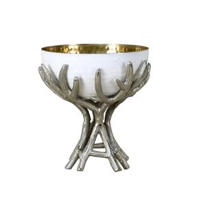 Cuenco decorativo de diseño de metal para servir comida de mesa, pulido brillante cuenco, utensilios de cocina al mejor precio. - Product Image 4