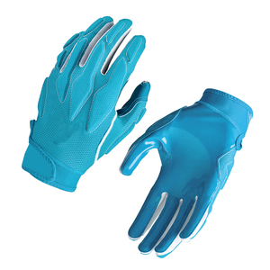 Gants de football américain en polyester respirant antidérapant, haute qualité, logo personnalisé, prix - Product Image 2