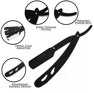 Couteaux de rasoir utilitaires pliants en vrac robustes ensemble de coupeurs de boîte à outils multiples avec 5 lames de rechange coupe-papier - Product Image 4