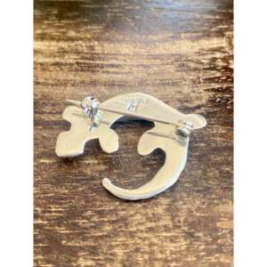 Broche Navajo Hecho a Mano con Incrustaciones de Piedras Variadas y Plata de Ley, Diseño de Lagarto, para Regalo, con Turquesa como Piedra Principal - Product Image 3