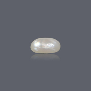 Perla de Imitación Blanca de Agua Dulce Suelta Basra Pearl de 6.12 Quilates para Joyería y Fabricación de Joyas - Product Image 2