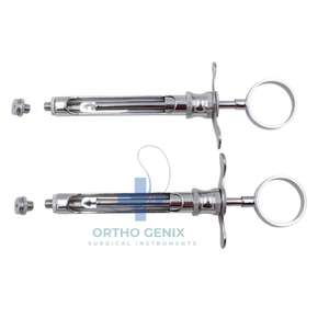 La base de los instrumentos quirúrgicos 1,8 ml Jeringa de aspiración manual quirúrgica dental Instrumentos de anestesia de odontología inoxidable - Product Image 1