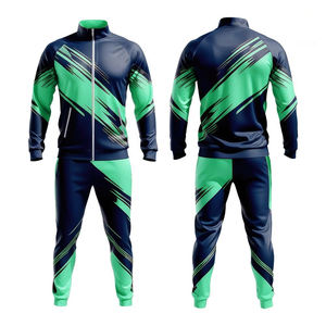 Nouveauté Ensemble de survêtement pour homme Survêtement ample à blocs de couleur Survêtement de fitness de luxe Survêtements d'hiver pour hommes Ensemble deux pièces Survêtements - Product Image 3