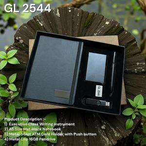 Ensemble cadeau d'entreprise personnalisé fait main en métal, carnet, stylo, porte-clés, porte-cartes, pour mariage - Product Image 2