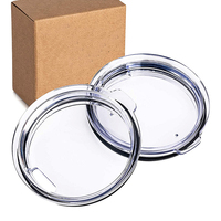 Couvercles de gobelets en plastique sans BPA 20oz 30oz pour tasse de voyage à café, tasse de bouteille, couvercles de remplacement anti-éclaboussures pour gobelets