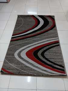 Tapis Adiva turc en polyester shaggy, tissé jacquard, fabriqué à la machine, à poils longs, rembourré, réversible, lavable, antibactérien, moyen - Product Image 6