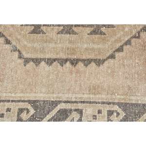 Tapis turc vintage, tapis de 1,6 x 3,2 pieds, petit tapis rayé marron - Product Image 4