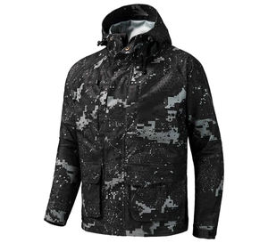 Veste parka camouflage personnalisée Super Burner pour homme, manches longues, imperméable, coupe-vent, chaude, respirante, softshell pour la chasse - Product Image 5