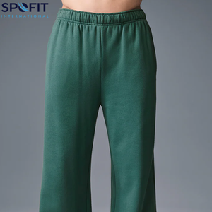 กางเกงวอร์มขาบานสำหรับผู้ชายกางเกงขาบานแบบลำลองระบายอากาศโลโก้ออกแบบได้ตามต้องการ - Product Image 1