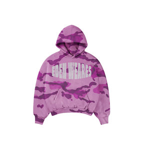 Vente en gros de sweat à capuche camouflage 100% coton de meilleure qualité, durable et lourd, 450 GSM, logo personnalisé, hommes et femmes, taille XS, motif imprimé - Product Image 5